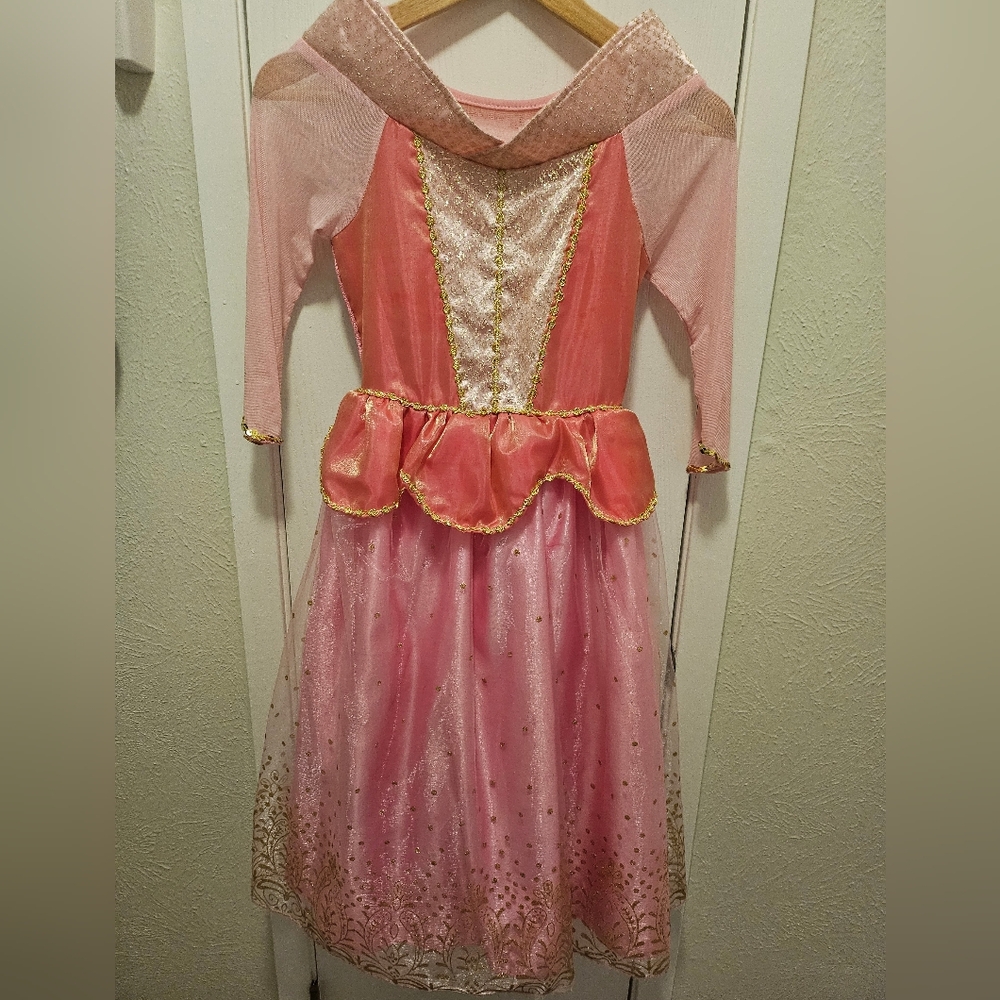 Pink and Gold Princess Dress